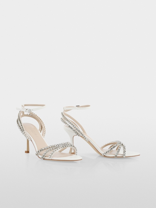 Sandale à talon haut avec strass