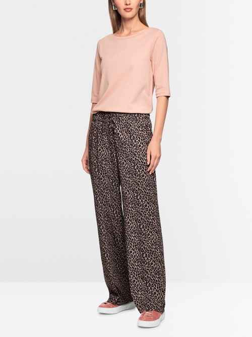 WASHINGTON leopard print fabric pants