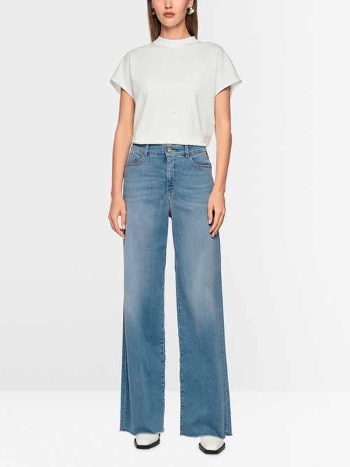 WARRI wide cut jeans with high waist