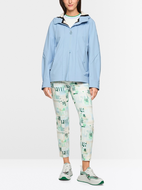 Lightweight outdoor jacket with hood