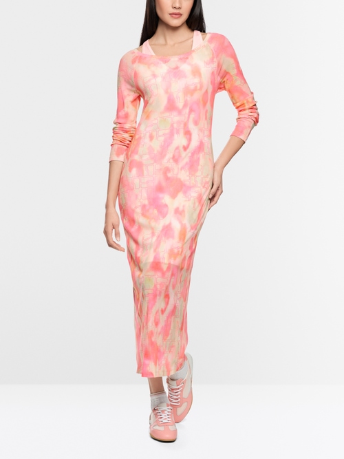 Midi dress with print