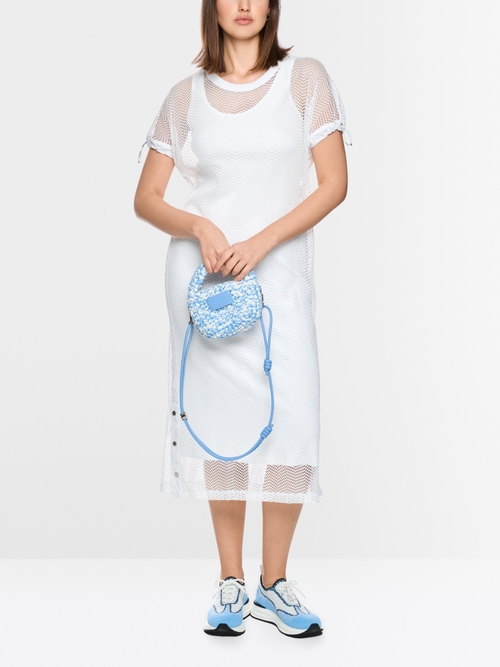 Dress with mesh look