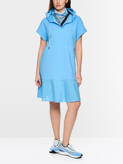 Robe chemise à capuche