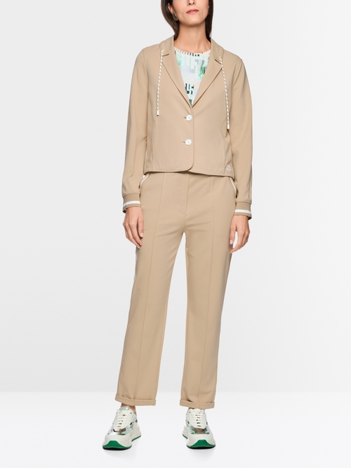 Sporty blazer with striped details