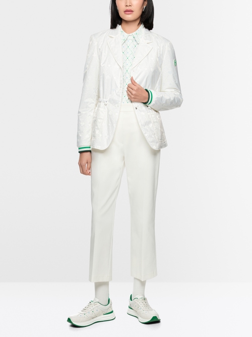 Padded blazer with heart print