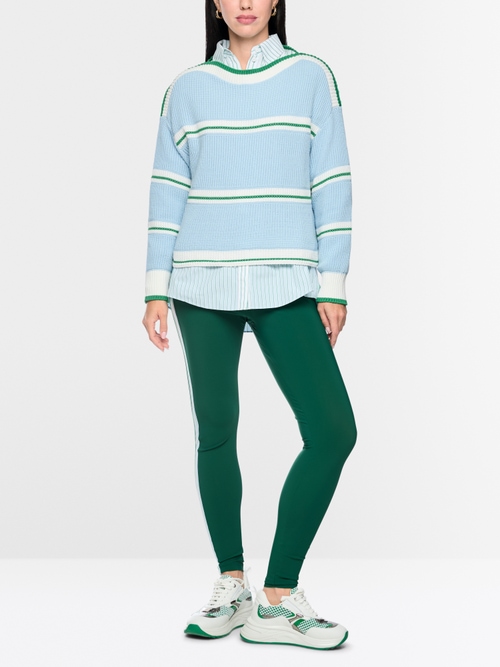 Pull à rayures tricoté en Allemagne