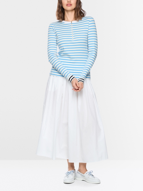 Striped long-sleeved shirt