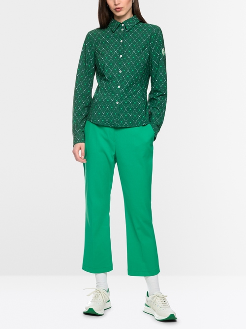 Stretch blouse with heart print