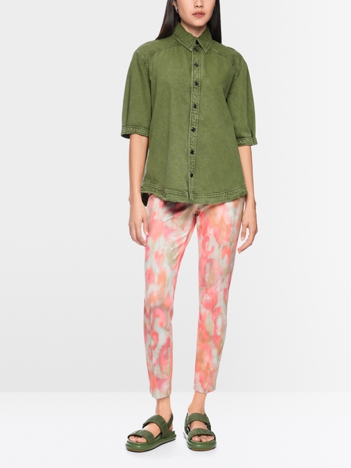 Rapbin Vrouwen Blouses 3/4 Lengte Mouw V-hals Zomer