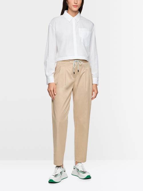 FAQUS paperbag trousers with high waist