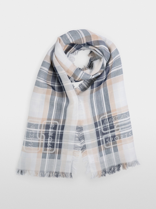 Cotton and linen blend scarf