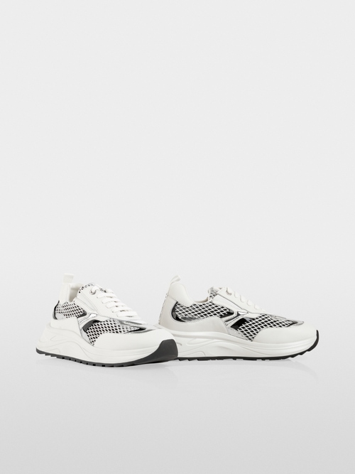 Trainers in a mix of materials