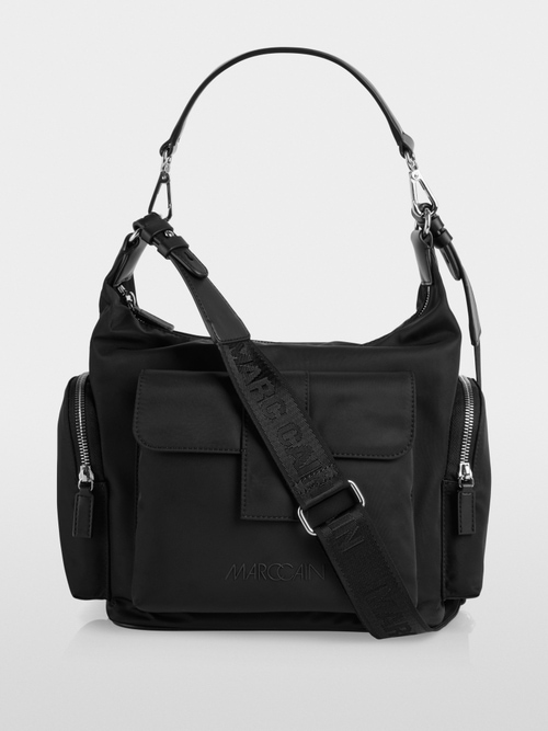 ‘Rethink Together’ nylon hobo bag