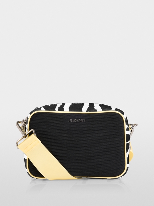 Shoulder bag with animal print