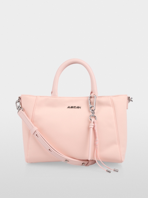 Faux leather shopper bag