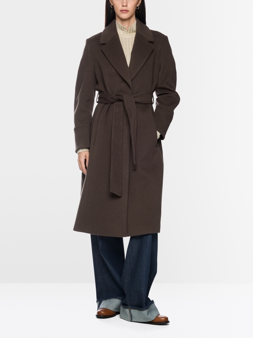 Manteau en laine vierge et cachemire