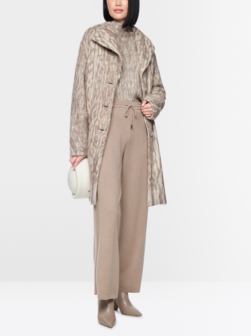 ‘Knitted in Germany’ ozelot coat