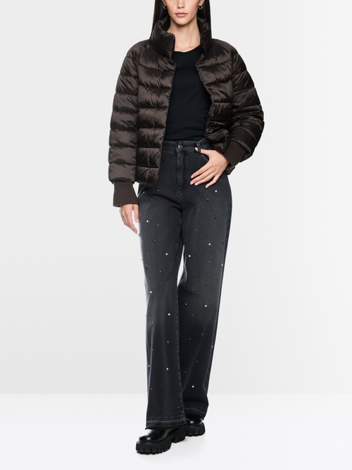 Quilted jacket with synthetic down