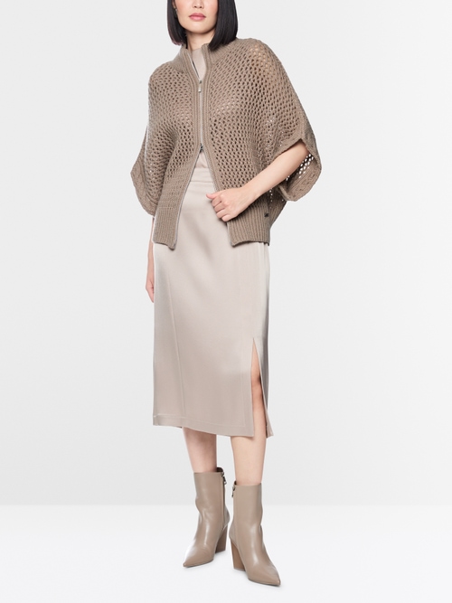 ‘Knitted in Germany’ openwork cardigan