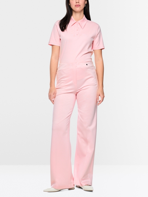 Stretch cotton polo shirt