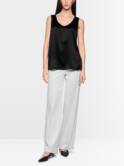 Shiny silk top