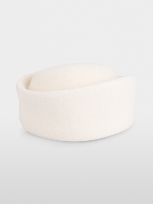 Wool pillbox hat