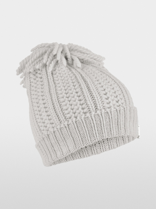 ‘Knitted in Germany’ pom-pom hat