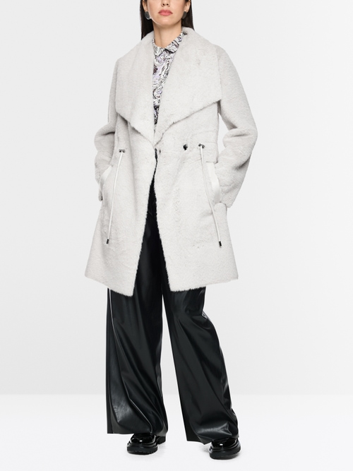 Luxurious faux fur coat