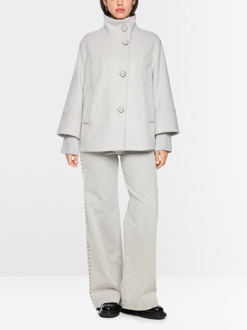 Veste d'extérieur à col montant