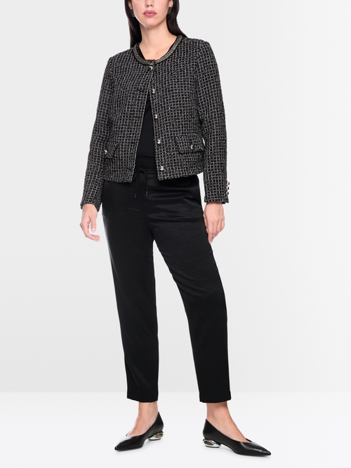 Veste en tweed avec détail chaîne