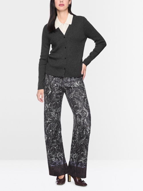 Cardigan en maille fine effet superposit