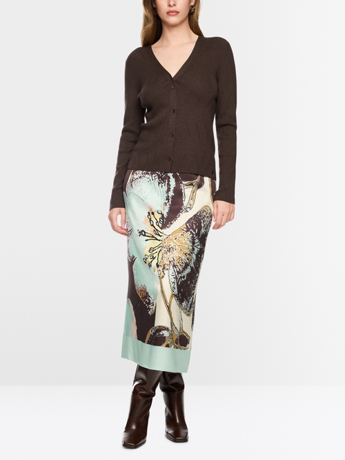 Cardigan with lurex sheen