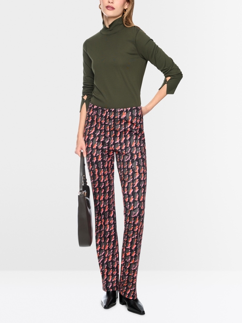 Basic shirt with stand-up collar