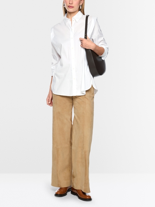 Blouse in lightweight stretch cotton