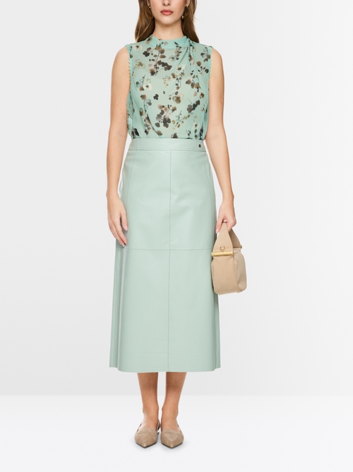 Top asymétrique à imprimé floral
