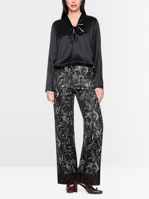 WINDER all-over print wide fit trousers