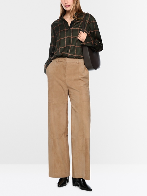 WARRI suede trousers