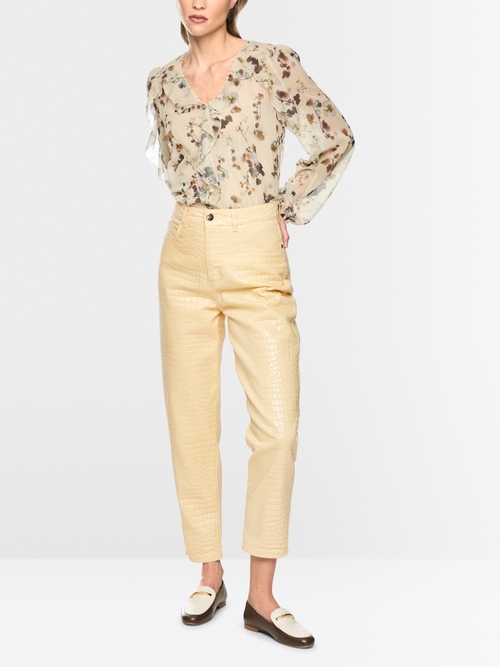 FEURA crocodile effect jeans