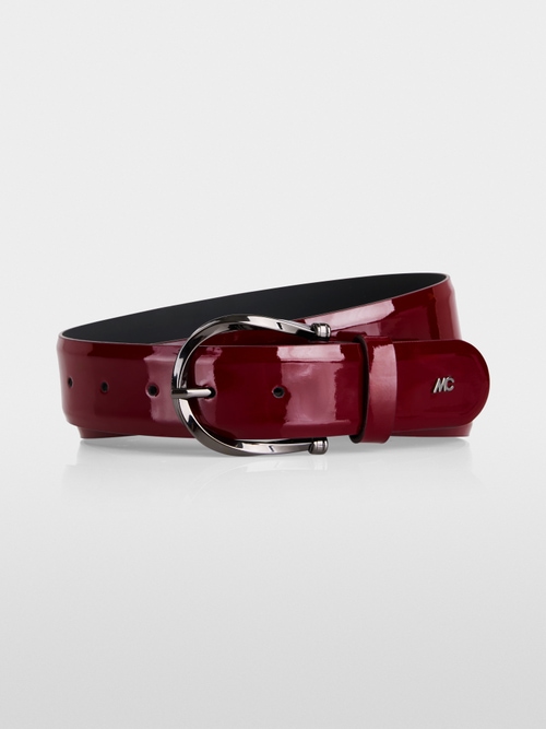 Ceinture en cuir verni