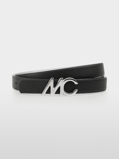 Ceinture réversible en cuir avec boucle MC