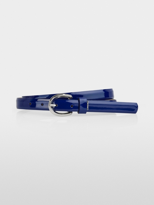 Narrow leather belt