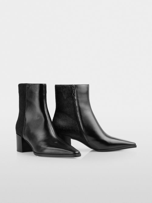 Leather ankle boots