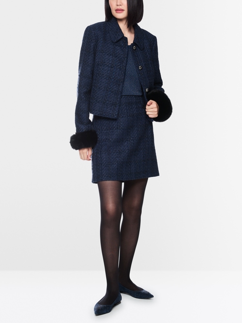 Tweed mini skirt