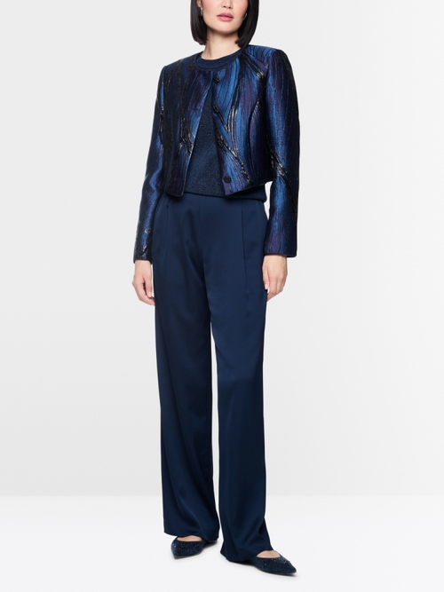 WEDI wide-cut pleated trousers