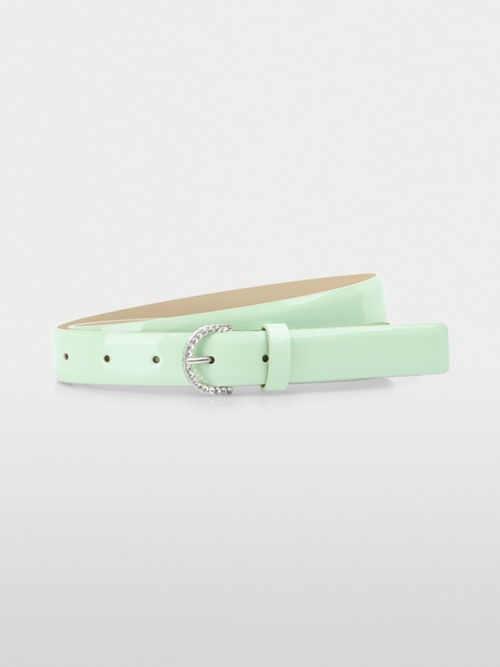 Narrow leather hip belt