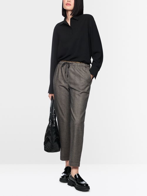 RHODOS relaxed fit pull-on trousers
