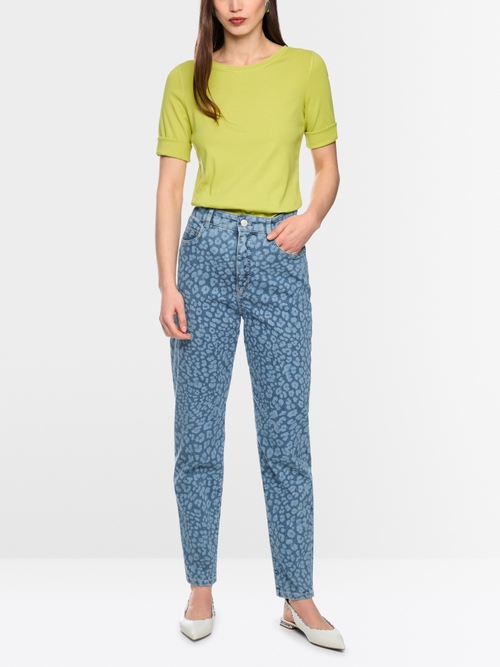 FEURA feminine fit leopard print jeans