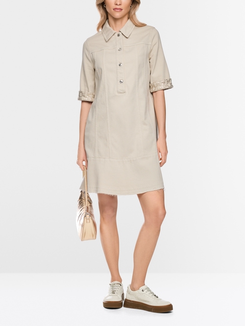 Robe courte en denim