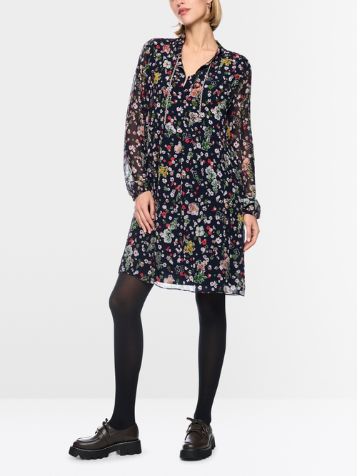 Viscose dress with all-over print