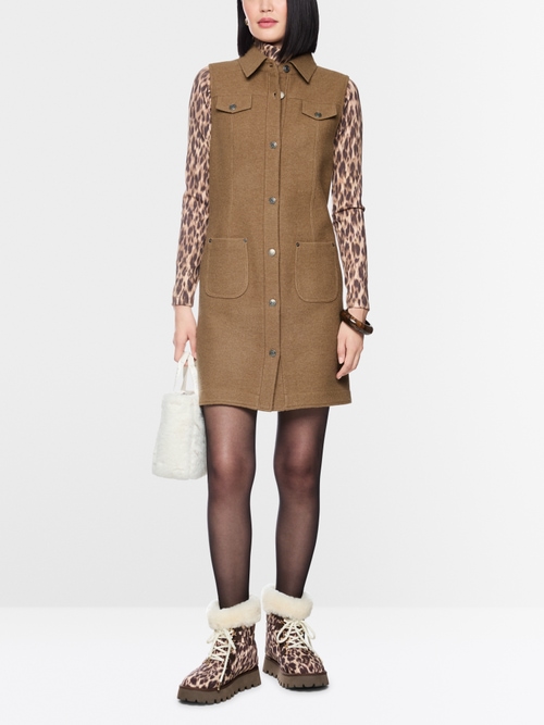 ‘Knitted in Germany’ boiled wool dress